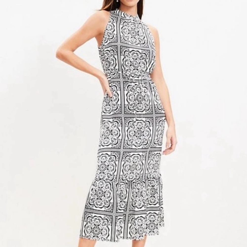 Black and White Loft dress, size L